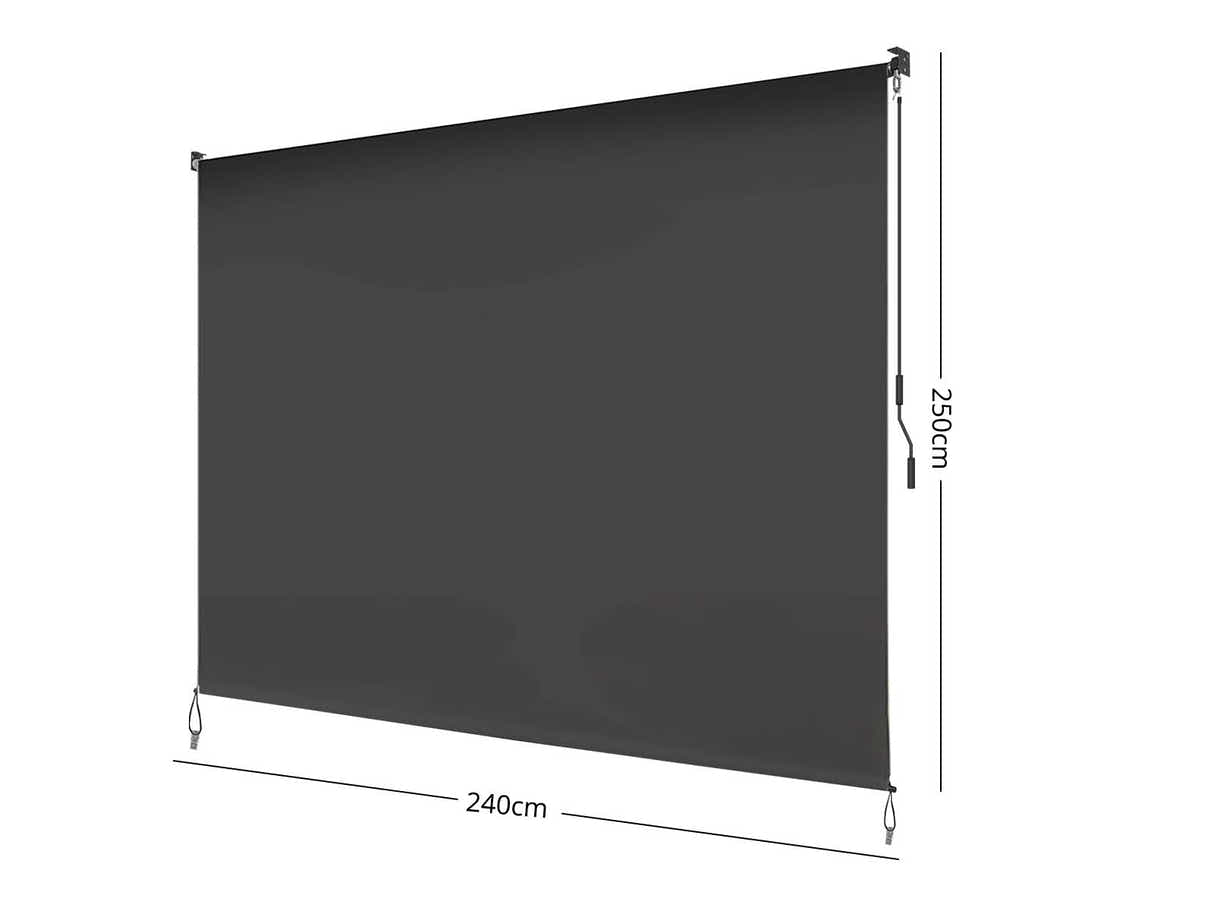 Roller Blind 240x250cm Grey
