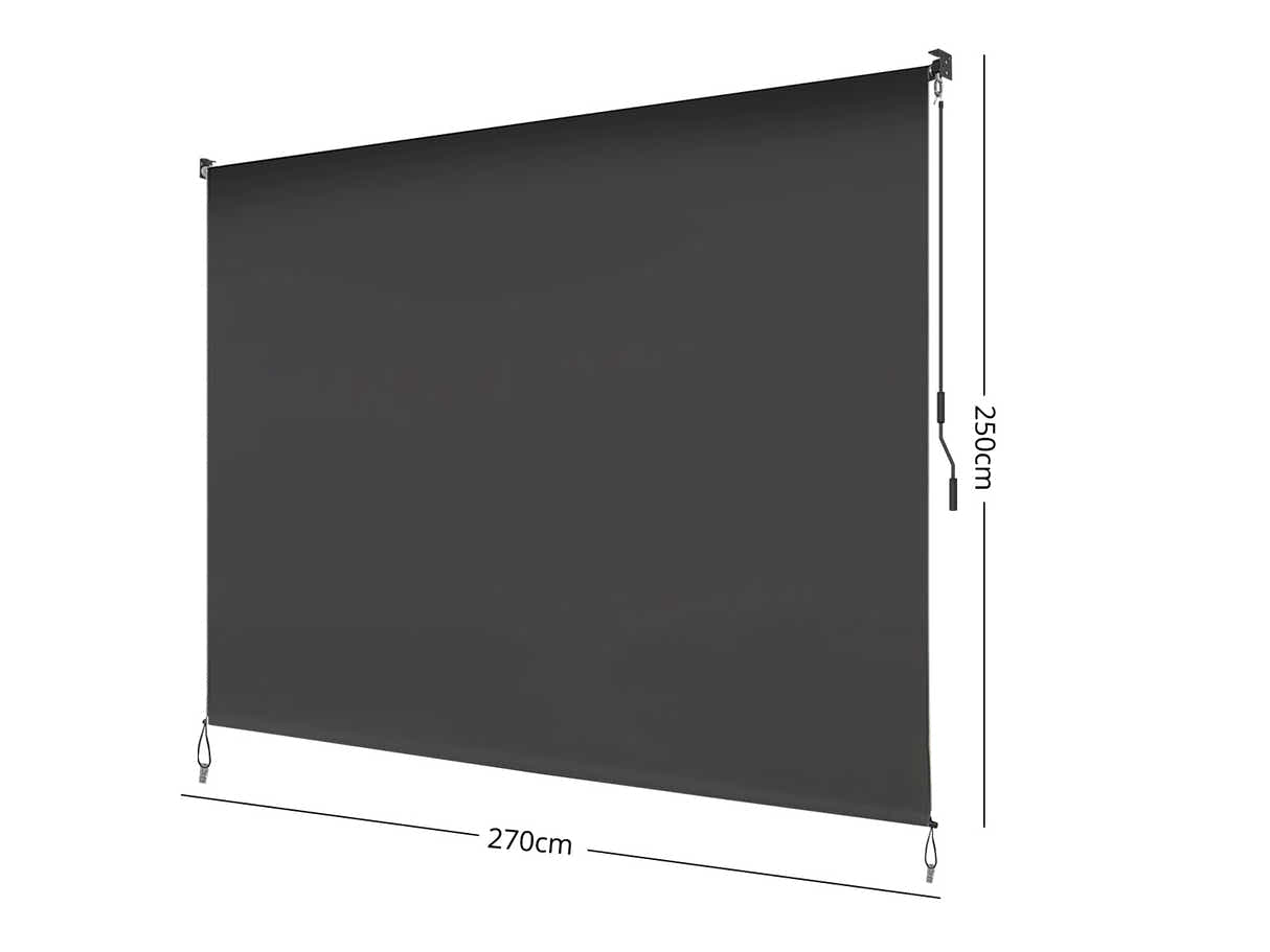 Roller Blind 270x250cm Grey