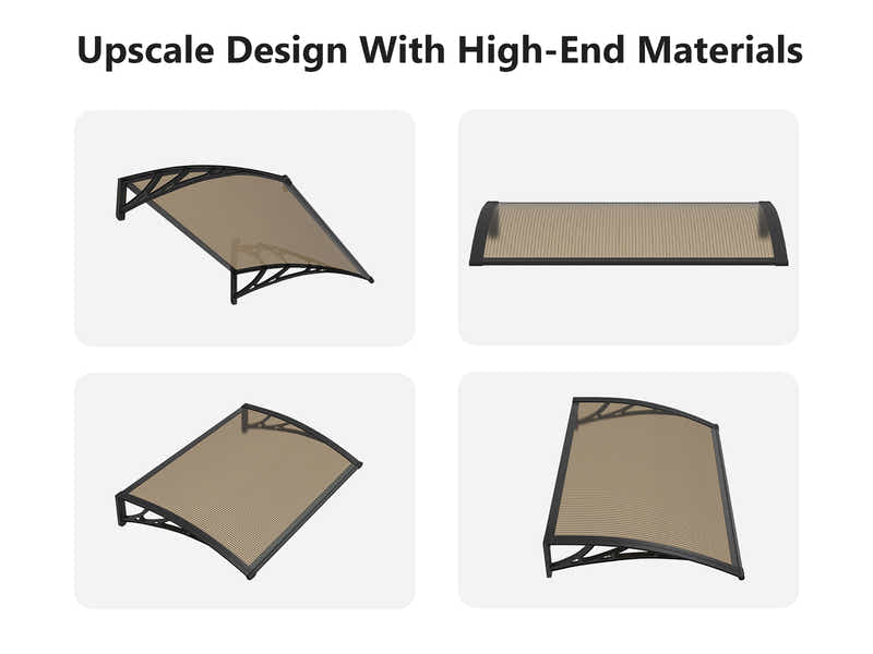 Brown Window Awning 100cm x 120cm