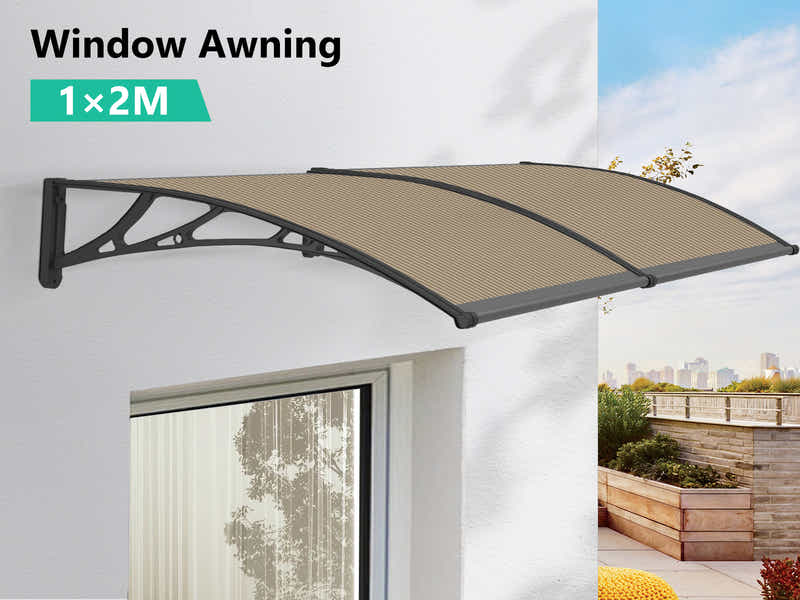 Brown Window Awning 100cm x 200cm