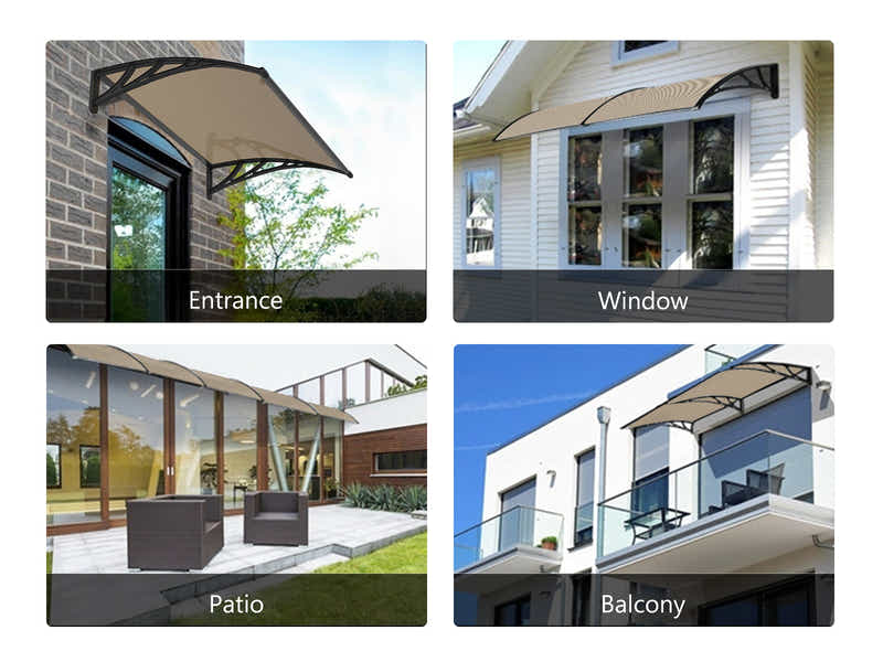 Brown Window Awning 100cm x 200cm