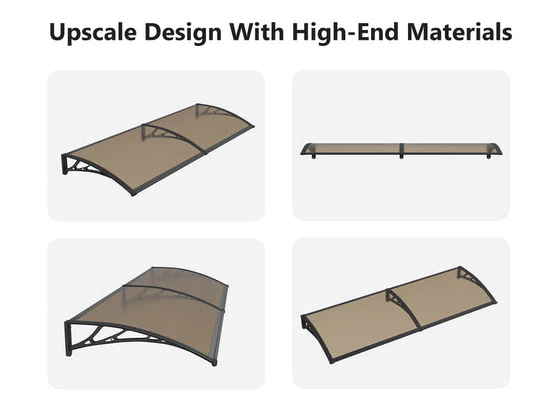 Brown Window Awning 100cm x 240cm
