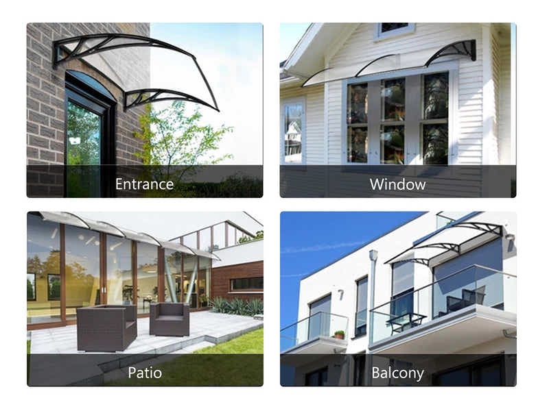 Clear Window Awning 100cm x 300cm