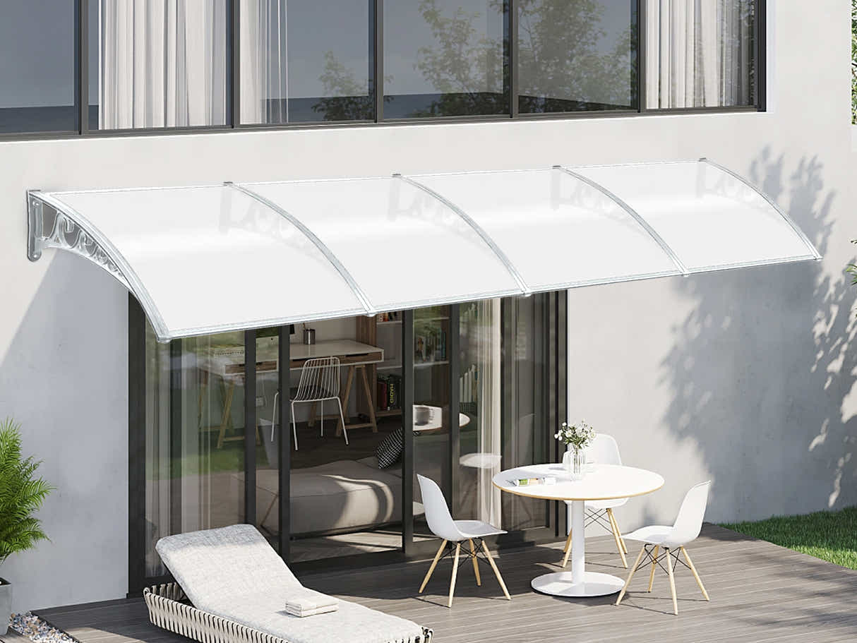 Grey Frame Window Awning 150cm x 400cm