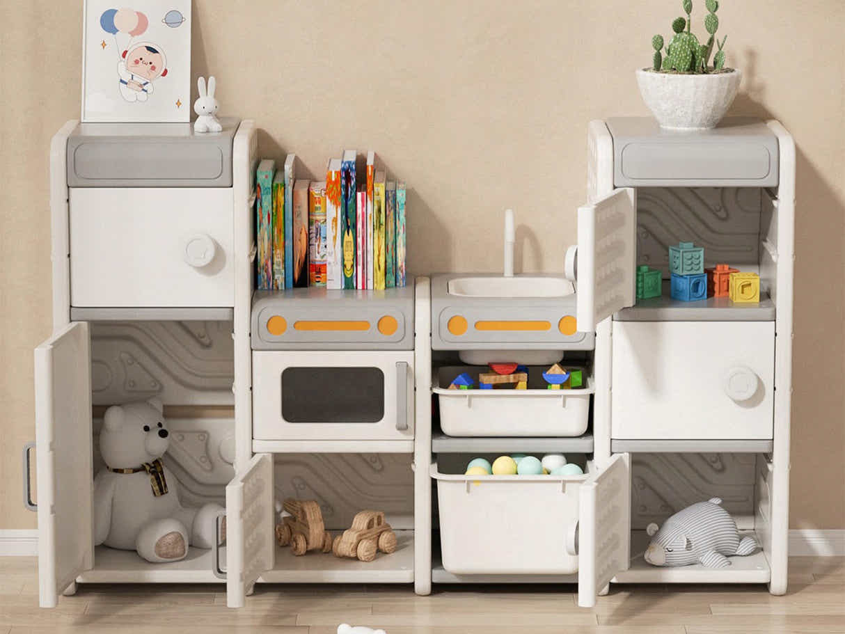 Storage Shelf With Drawing Board