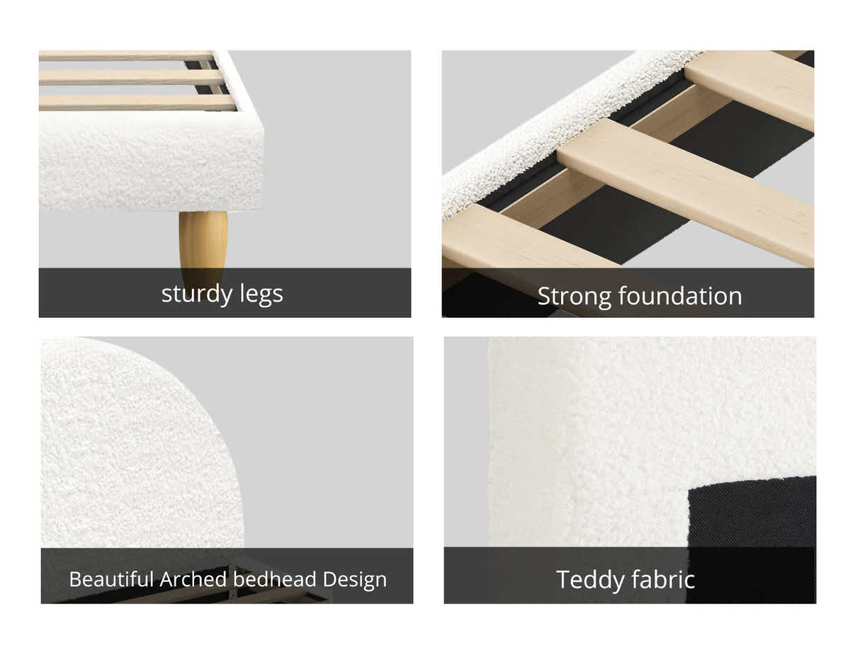 Shephard Bed Frame & Euro Top Mattress J32 - Double