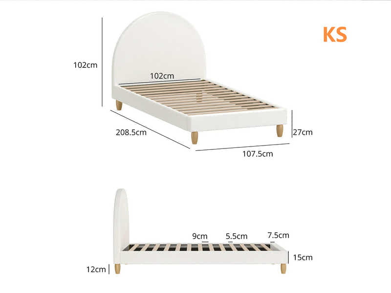 Shephard Bed Frame - King Single