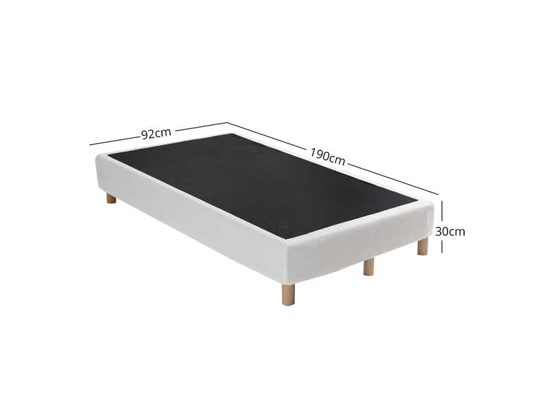 Xclusive Boucle Bed Base - Single