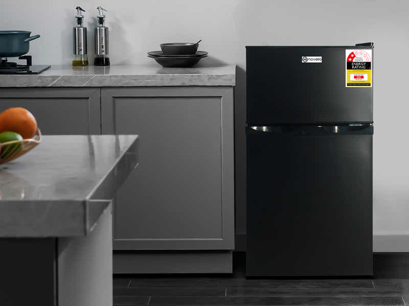 Mini top mount fridge Black