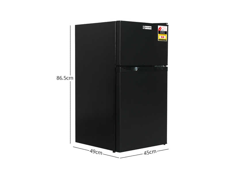 Mini top mount fridge Black