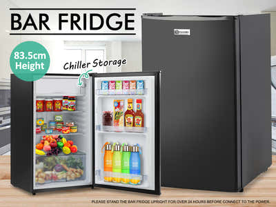Novello Bar Fridge Black - XL/86L