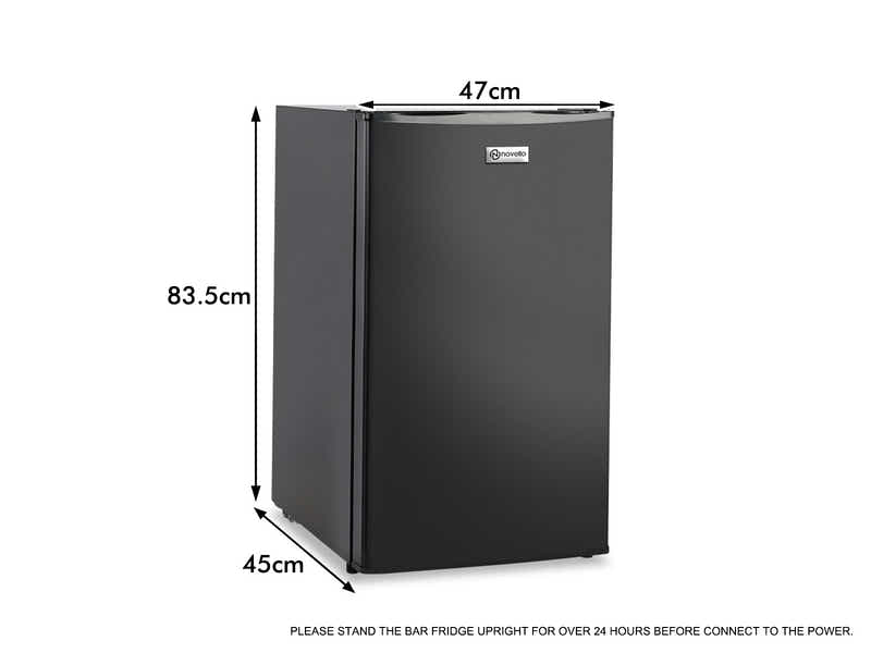 Novello Bar Fridge Black - XL/86L