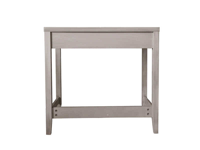 Home & Office Desk With Storage Drawer & Molina Mesh Task Chair White+Grey