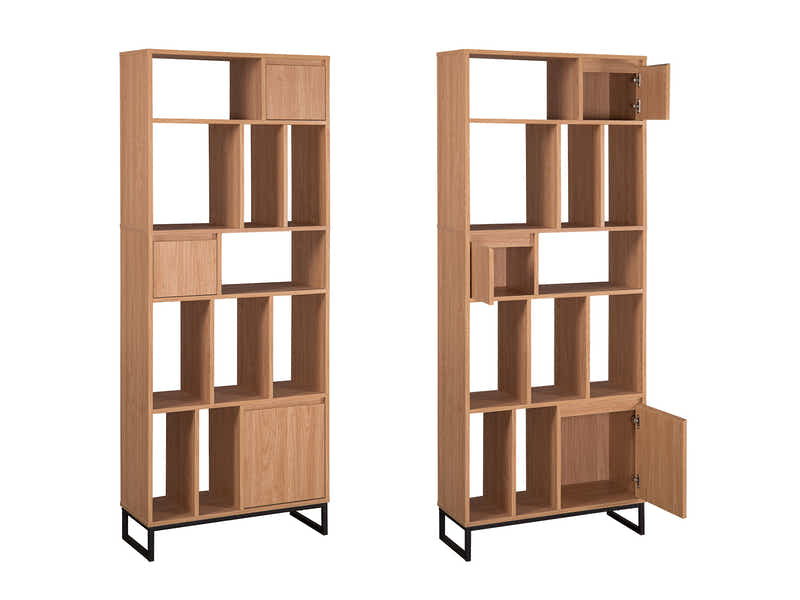 Enkel Multi-Compartment Bookshelf Unit