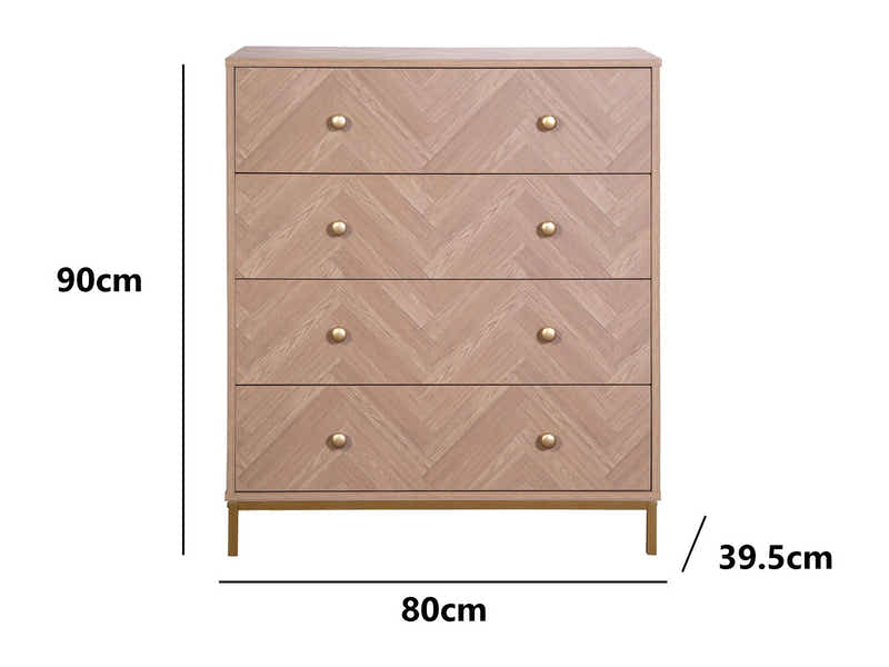 Fiskben 4-Drawer Tallboy