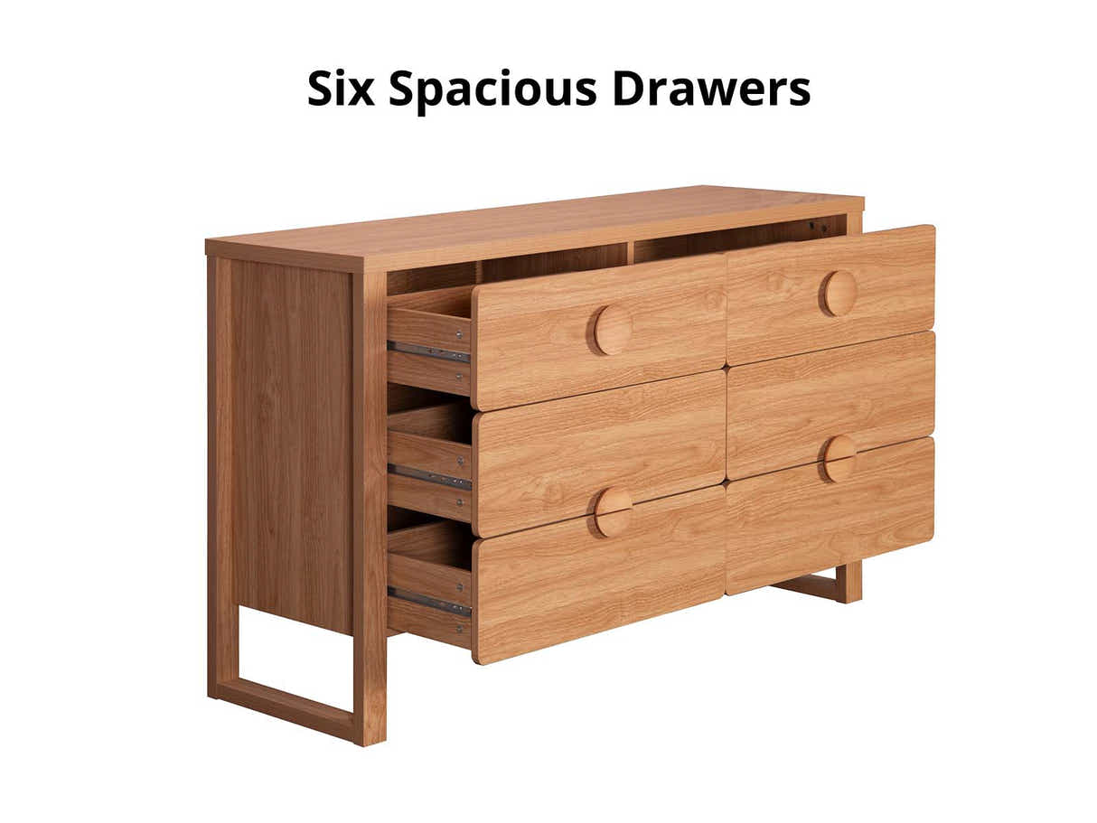 Lunare 6-Drawer Chest