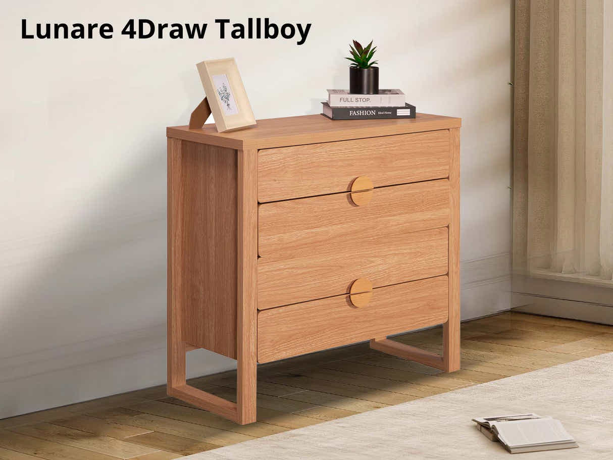Lunare 4 Drawer Tallboy