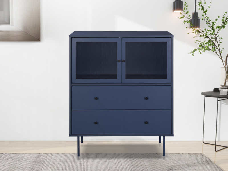 Marinbla Sideboard with Drawers - 80 cm