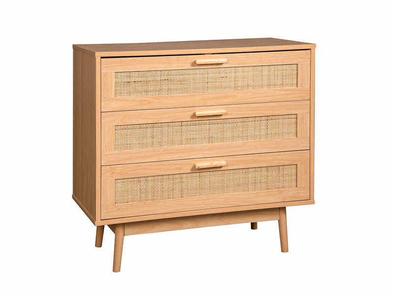 Sovo Oak Queen Bed with Naturlig Bedroom Suite