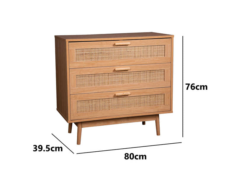 Sovo Oak Queen Bed with Naturlig Bedroom Suite