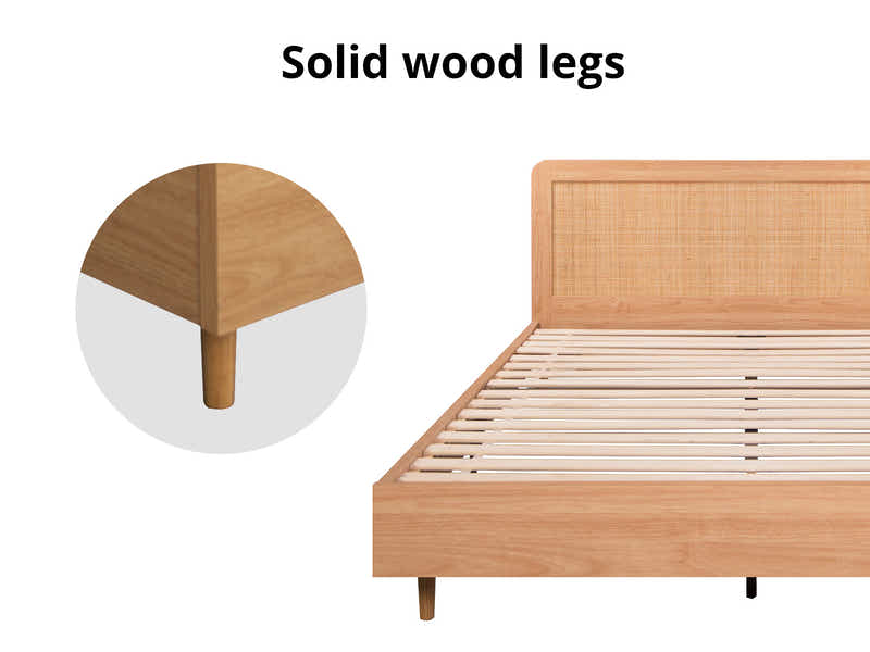 Naturlig Queen Bed Frame