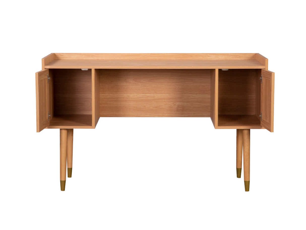 Naturlig Writing Desk & Siena Executive Office Chair PU Beige