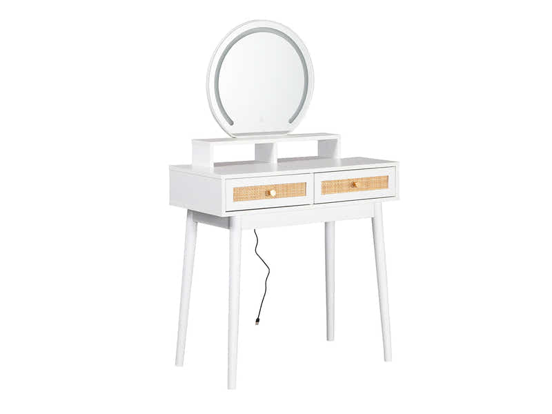 Naturlig Dressing Table with LED Light