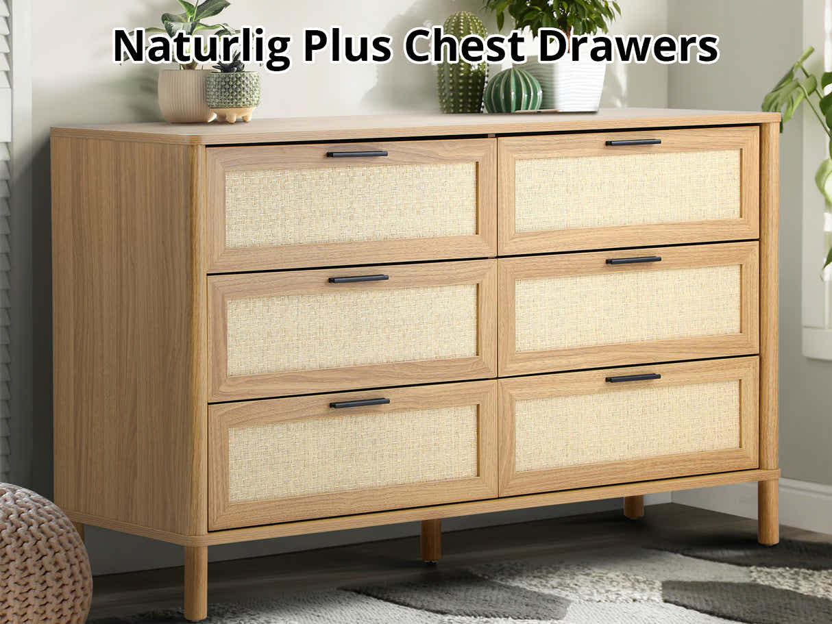 Naturlig Plus 6-Drawer Lowboy