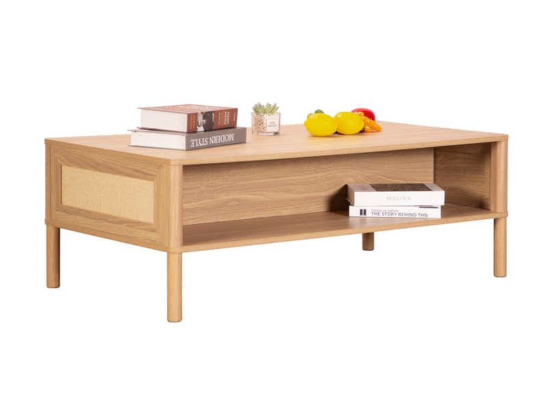Naturlig Coffee Table with Shelf