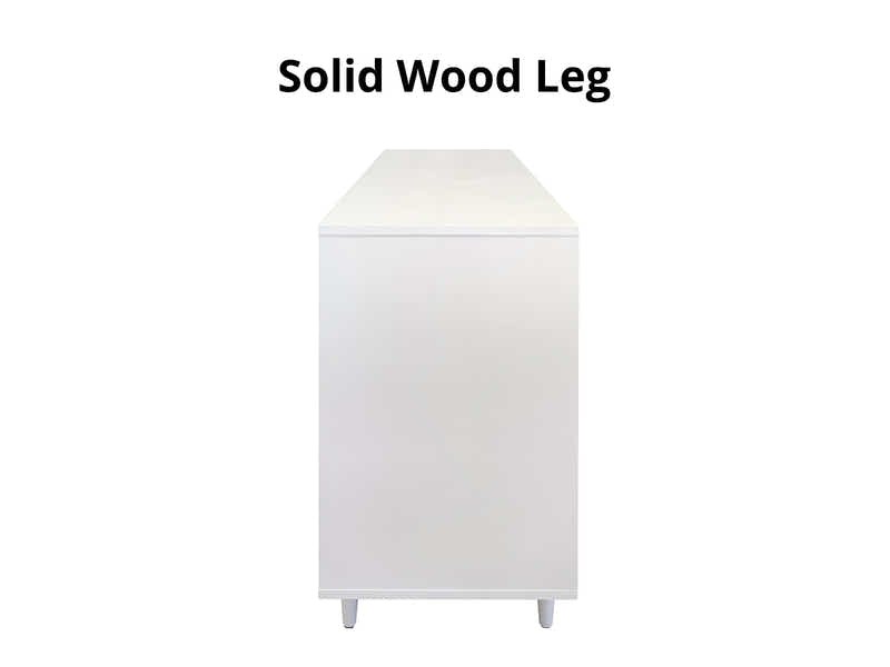 Rechteck 6-Drawer Lowboy - White