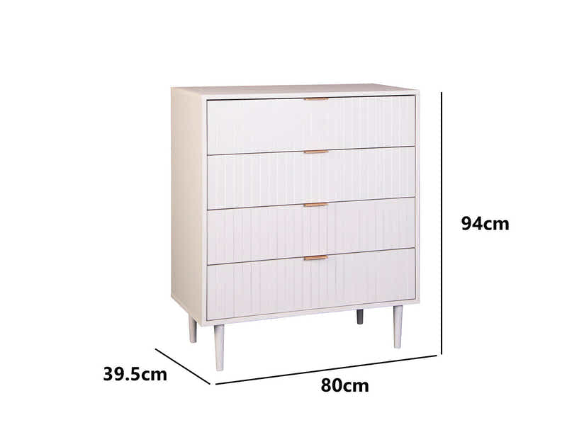 Swansea 4-Drawer Tallboy