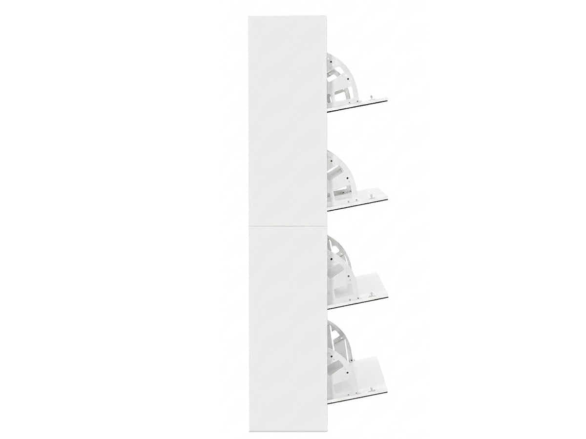 DS 4 Tier Mirror Shoe Organizer