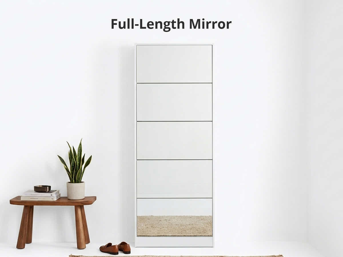 DS 5 Tier Mirror Shoe Organizer