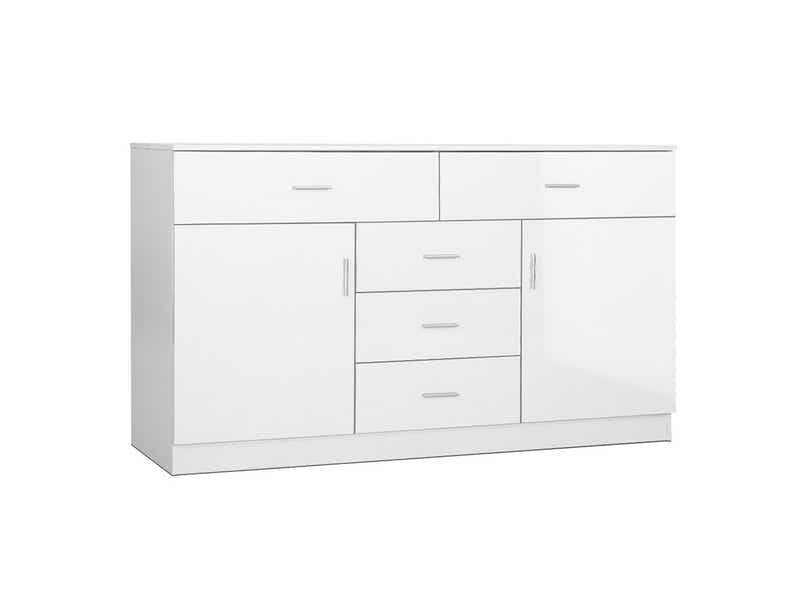 Glansig White Buffet Table - 150 cm