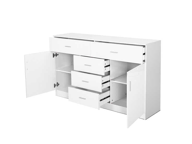 Glansig White Buffet Table - 150 cm