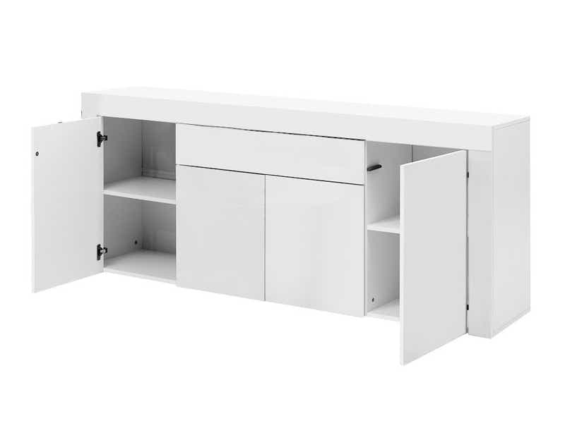 Glansig White Buffet Table - 180 cm
