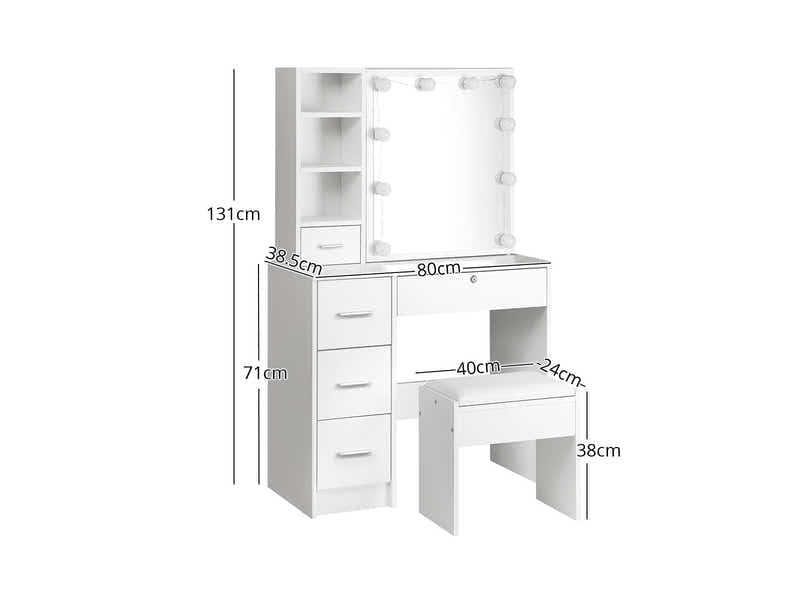 Ignited LED Dressing Table MED