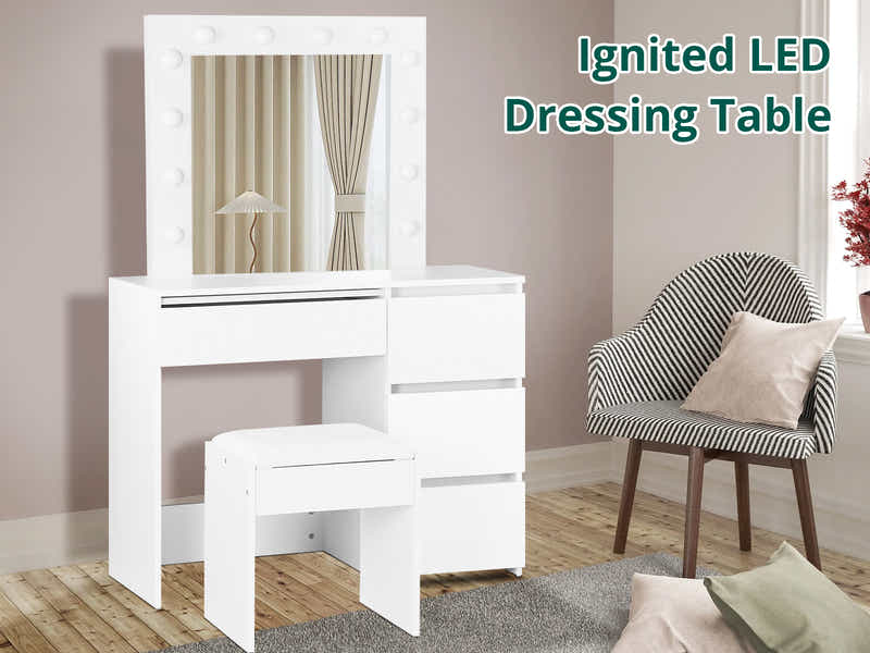 Ignited LED Dressing Table