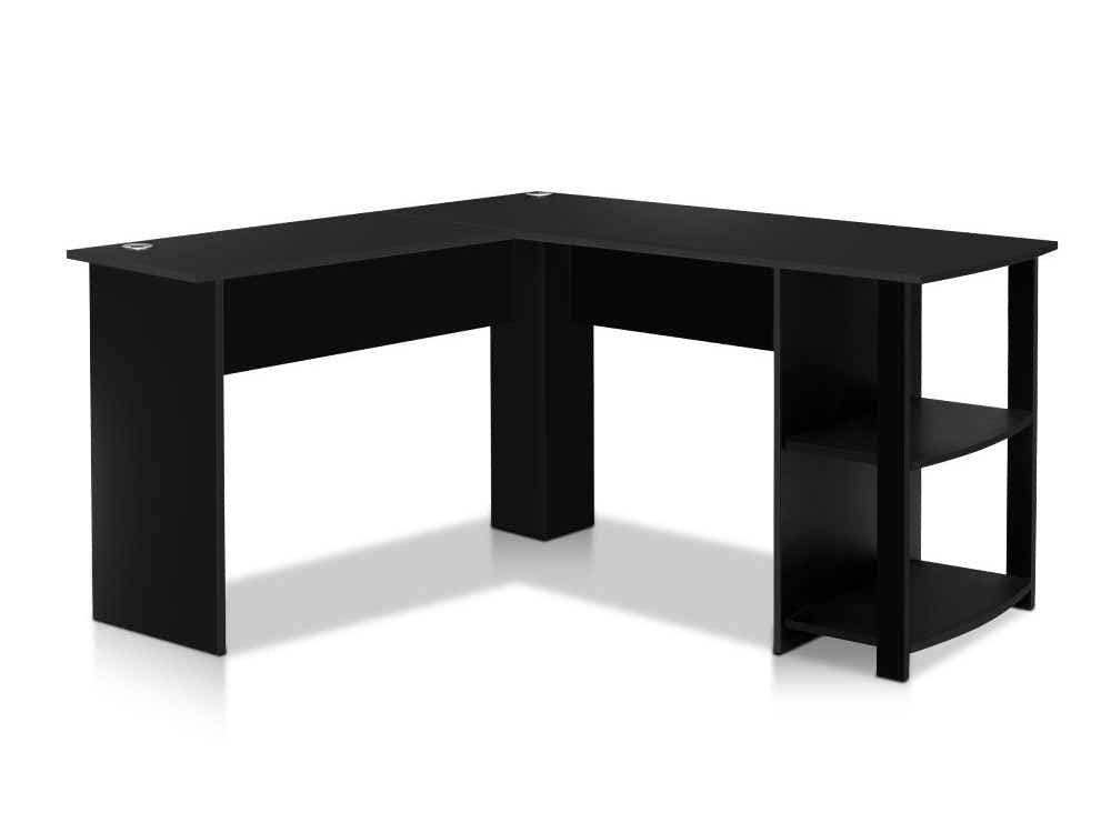 DS Korr L-shaped Office Desk - Black