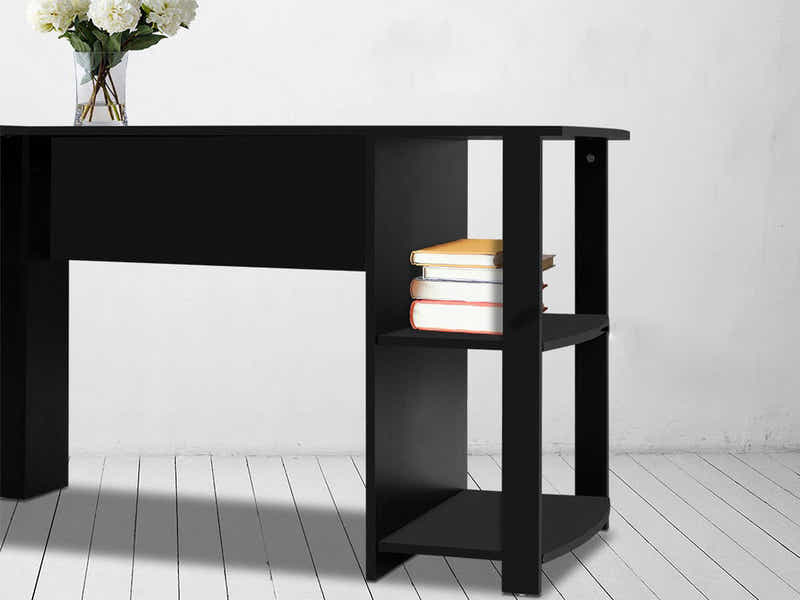 Korr L-shaped Office Desk - Black