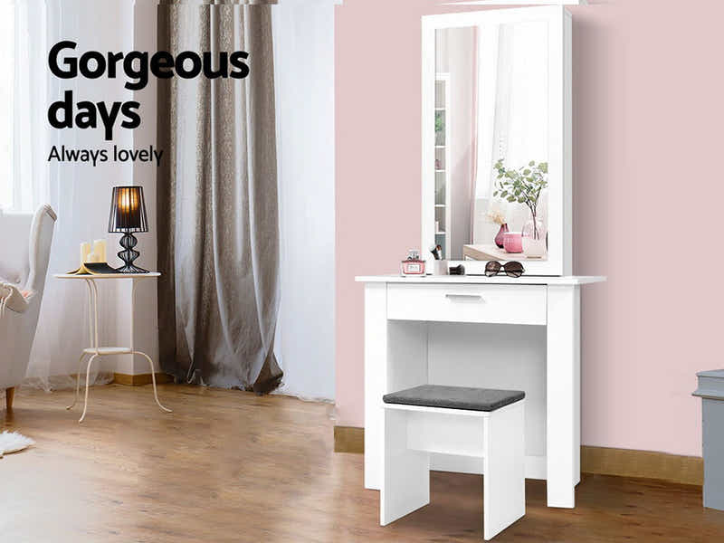 DS Salong Dressing Table White - 74 cm