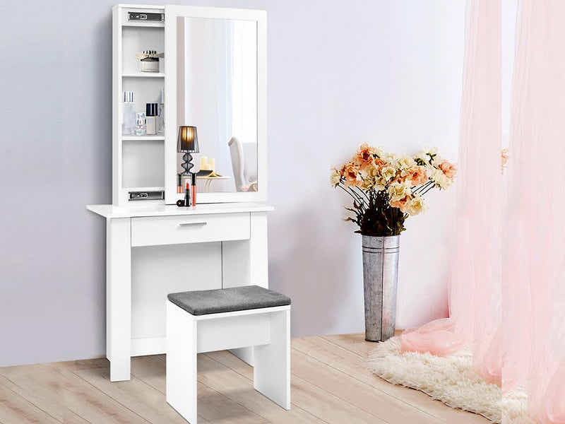 DS Salong Dressing Table White - 74 cm