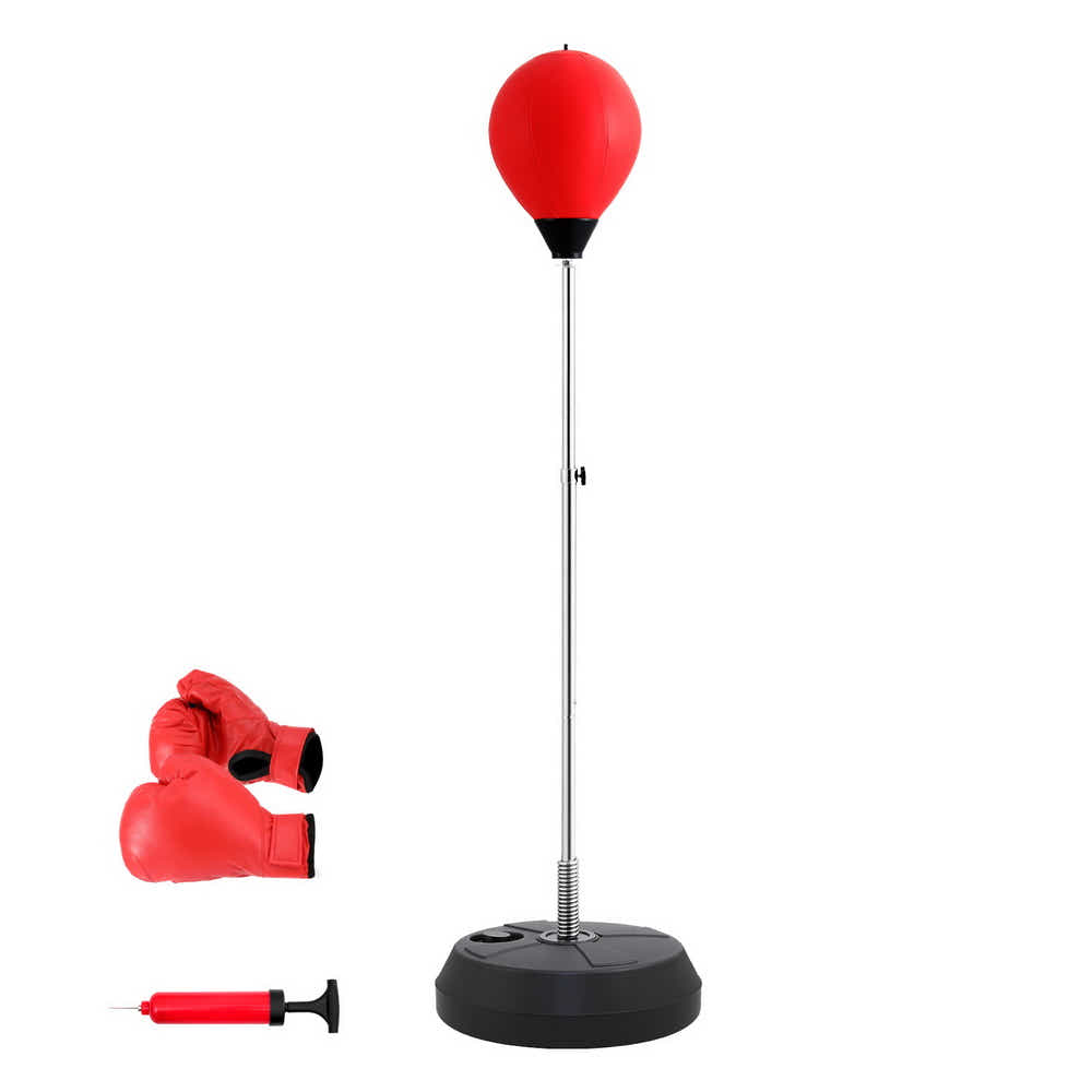 Everfit Punching Bag Stand 150cm Adjustable Freestanding with Gloves-Pump