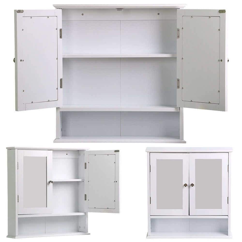 Bathroom Wall-Mounted Cabinet with Mirror