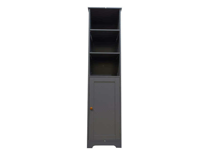 Bathroom Tower Cabinet - Grey