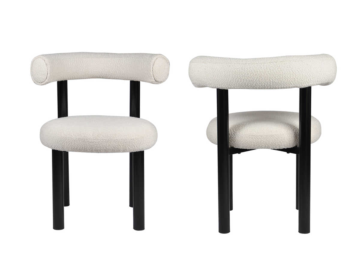 Dining Chair Fabric White