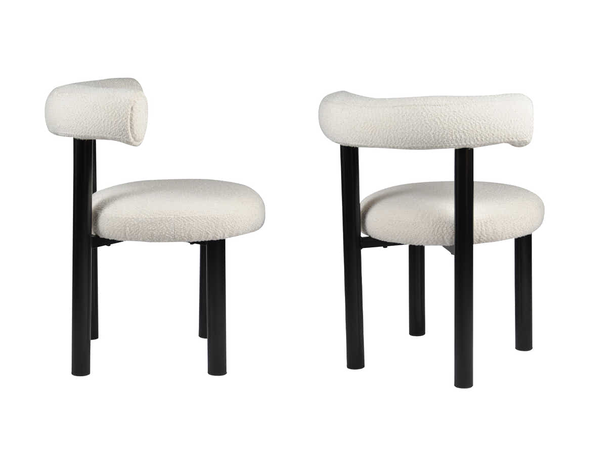 Dining Chair Fabric White