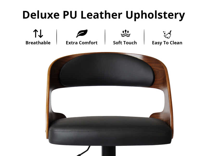 Bentwood Swivel Bar Stool