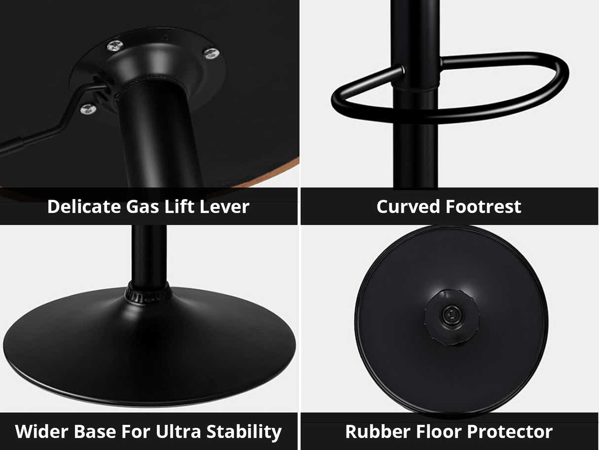 Bentwood Swivel Bar Stool