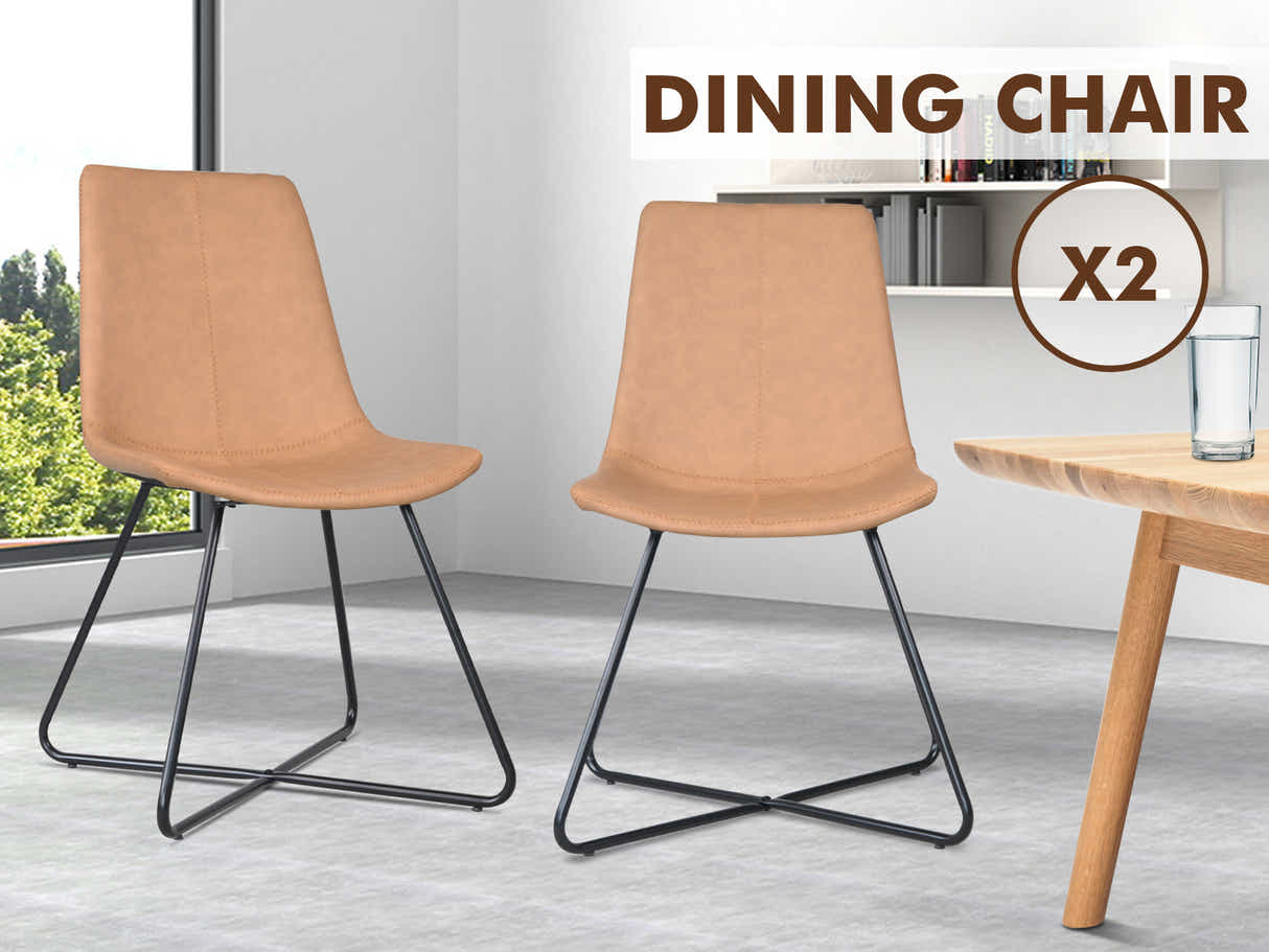 Manhattan Dining Table - 180 cm & Walnut Bonded Leather Dining Chair x6